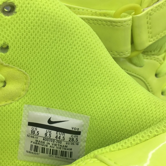 Nike Air Force 1 Mid UV Men's 'Volt' Sneakers - Picture 8 of 8